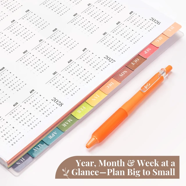 Alt view image 5 of 7 - Academic Planner 2026-2027, Daily, Weekly & Monthly Planner, July 2026 - June 2027, Student Notes Pages, Twin-Wire Binding, Weekly Agenda for School & Work (8.5 x 11-Inches, Chunky, Blue)