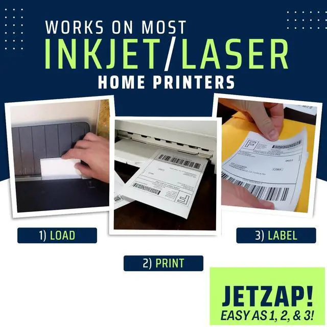 Alt view image 2 of 5 - Pre-Cut 4x6 Shipping Labels | Work on Most Inkjet and Laser Printers | Just Load & Print | USPS UPS FedEx for Home Printers | 2000 Pack