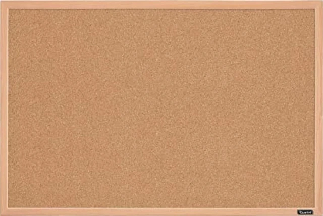Main image of Cork Board Bulletin Board, 23" x 35" Framed Corkboard, Oak Frame, Decorative Hanging Pin Board, Perfect for Office & Home Decor, Home School Message Board or Vision Board (35-380352)