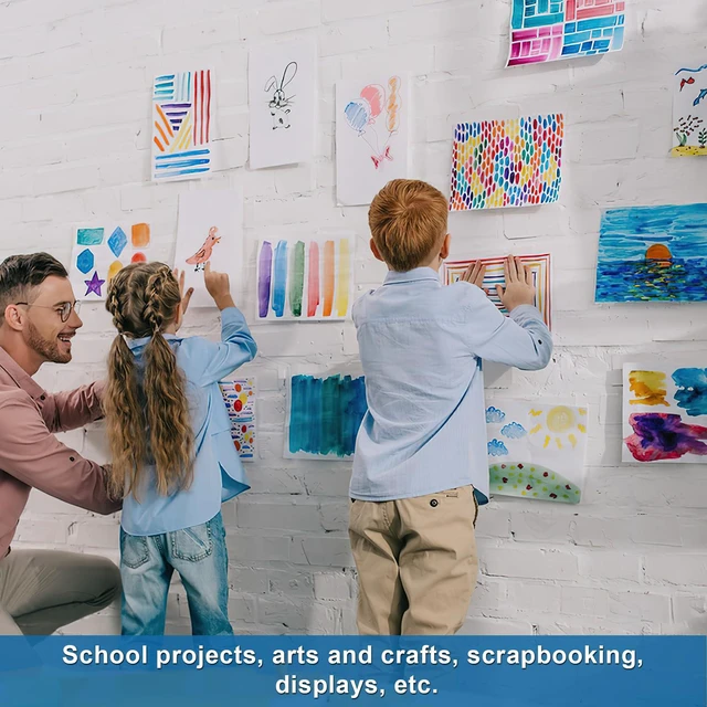 Alt view image 5 of 6 - 100 Pcs Poster Board White Poster Paper Bulk 11" x 14", 250Gsm Thickness Vision Boards Smart Poster Board for School Arts Craft Projects Presentations Drawing Scrapbooking Blank Graphic Display