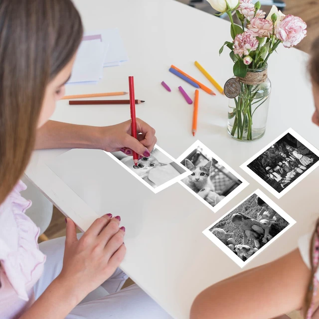 Alt view image 4 of 7 - 25 Rolls Kids Camera Instant Print Refill Paper Set, HD Printing Thermal Paper for Most Kids Instant Camera Photo Print (White-25 Rolls)