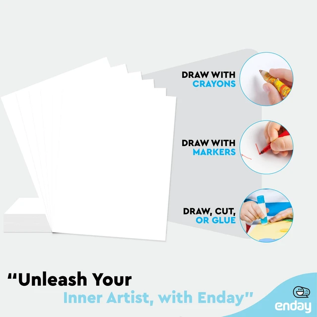 Alt view image 3 of 7 - White Poster Board 22x28 Poster Paper, Value Poster Boards Pack of 100 Sheets Posterboard, Large Poster Board Bulk for School Supplies Art Craft Project Presentation