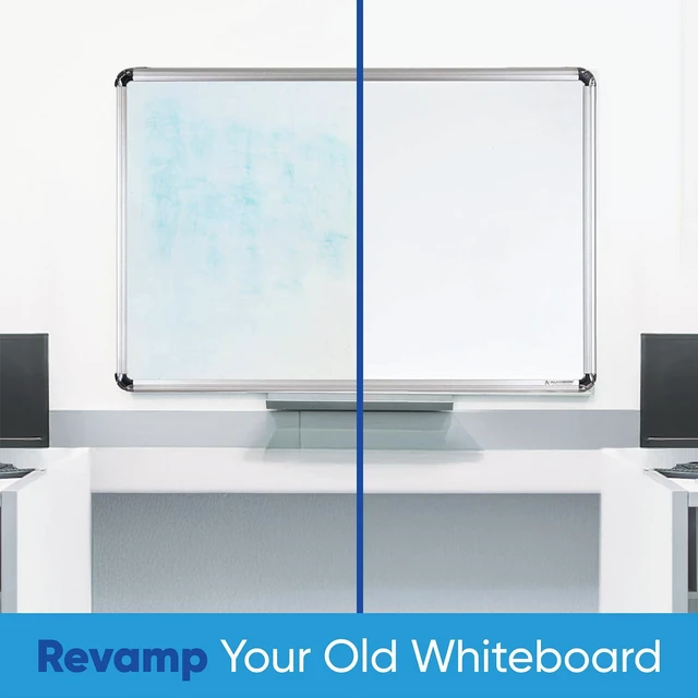 Alt view image 5 of 6 - Dry Erase Whiteboard Film Surface 80" x 24" for Walls, Doors Tables Chalkboards Whiteboards No Ghosting Peel and Stick White Board Sticker, Stain-Proof Self-Adhesive Whiteboard Paper