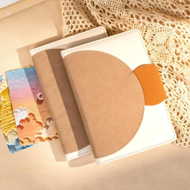 Alt view image 2 of 7 - Journal for Women 2-Pack Leather Journaling Notebooks Hardcover Diary Buckle Closure, A5 Journals for Writing, 100 GSM Lined Journal for Business Work School, Note Taking, 5.9" x8.5"