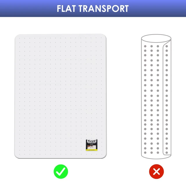 Alt view image 7 of 7 - Office Chair Mat for Carpet, Clear Heavy Duty Computer Chair Mat 36''x48'', Under Desk Protector Carpeted Floors Mat, Easy Chair Movement,Ship Flat