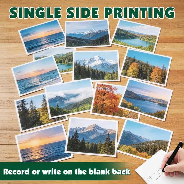 Alt view image 4 of 7 - 150 Sheets Matte Photo Paper, 8.5in x 11in, 200GSM / 54lb Inkjet Photo Printer Paper, Picture Paper for Photos, Calendars, Brochures, Cards, Menus