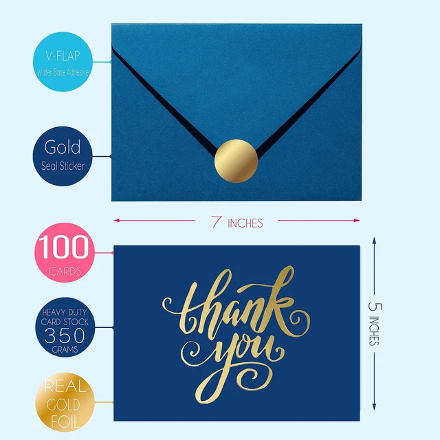 Alt view image 3 of 6 - 100 All Occasion Cards Assortment Box with Color EnvelopesAll Occasion Cards Set with Greeting Inside, Large 5 x 7 inch Cards with Stickers and Dividers