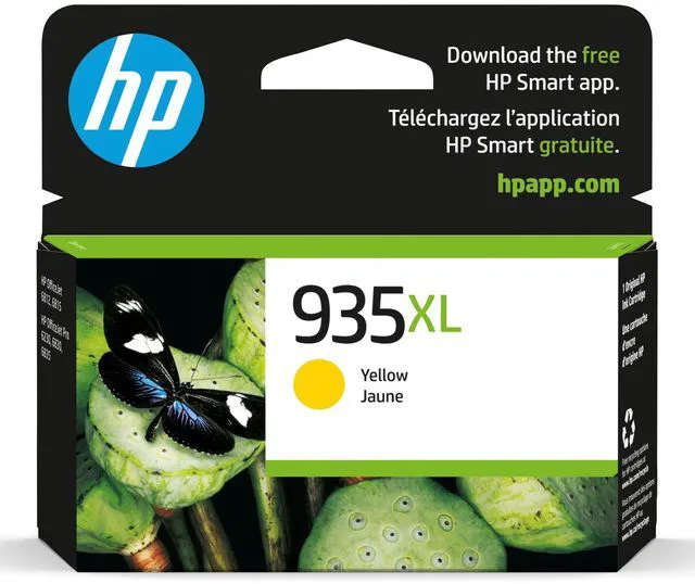Main image of 935XL Yellow High-Yield Ink Cartridge | Works OfficeJet 6810; OfficeJet Pro 6230, 6830 Series | C2P26AN