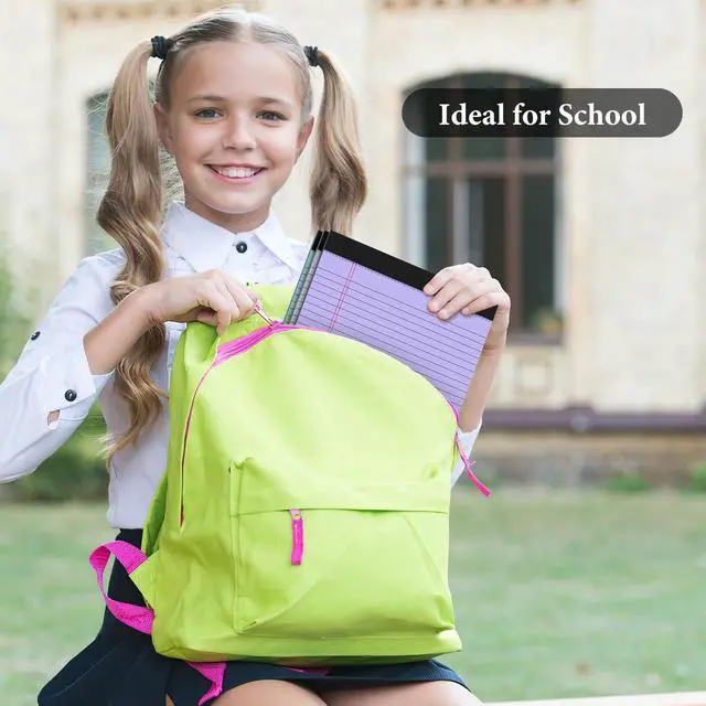 Alt view image 5 of 7 - 6 Pack Legal Pads 8.5 x 11 Colored Note Pads 8.5 x 11 Pink Notepad Perforated Writing Pads 8.5 x 11 Lined Paper Pads of Paper Wide Ruled 30 Sheets Notebook To Do List for School, Office, Home
