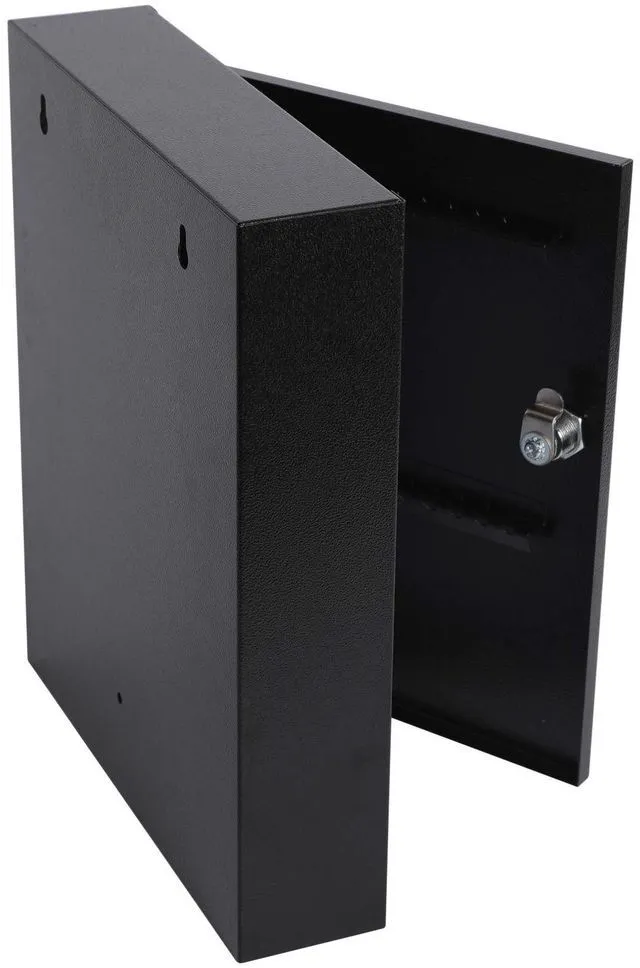 Alt view image 6 of 7 - Key Lock Box, Wall Mount 60 Key Cabinet, Black Numbered Key Storage Organizer, Secure Lock Box, Key Hooks & Labels, Home, Office & Property Management, 12.1 x 10.2 x 2.5 In