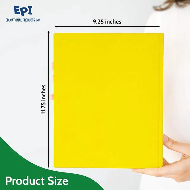 Alt view image 2 of 7 - 100 Pack Green 2 Pocket Paper Folders. Heavy Duty, Bulk Folders with Pockets and Business Card Slots. Colored Letter Size Document Organizers. Durable Portfolio for School, College, Office Files