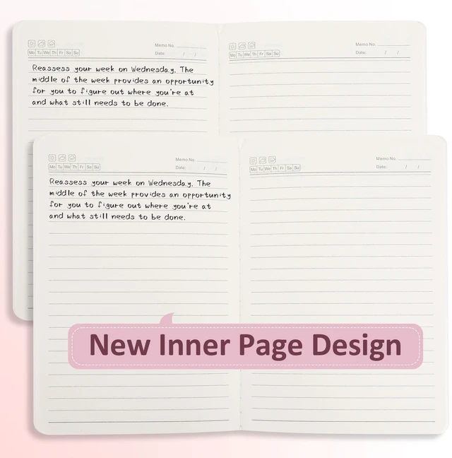Alt view image 6 of 6 - 24 Pack Lined Journals Bulk,A5 College Ruled Composition Notebooks Cute Colored Cover Notebook,72 Pages/36 Sheets,8.3x5.5 Inch,Writing Journal for Office School Travel
