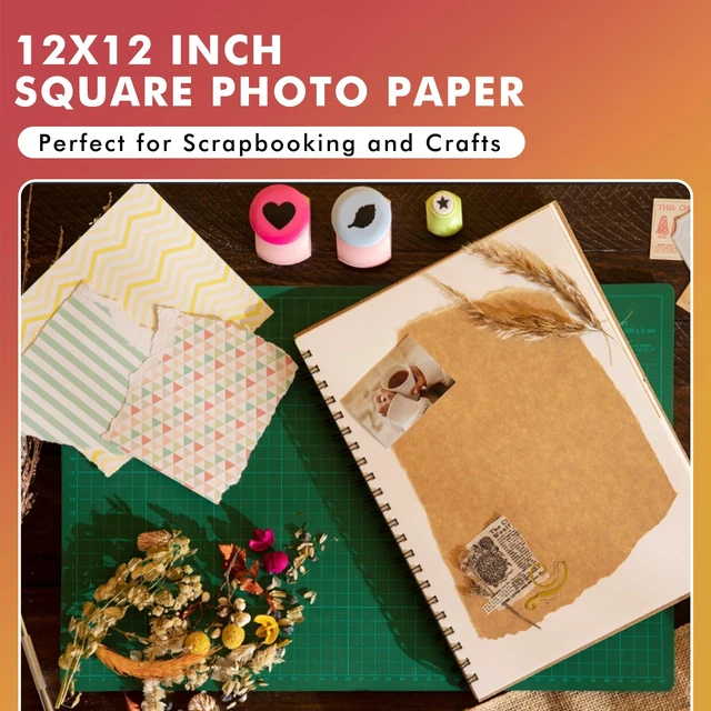 Alt view image 4 of 7 - Double Sided Thick Matte Photo Paper 12x12 Inch 66LB 50 Sheets 250gsm Heavyweight Cardstock Paper Compatible with Inkjet Printer and Dye Ink