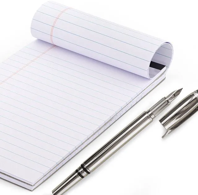 Alt view image 2 of 7 - Legal Pads 8.5 x 11 Inch, (12 Pack) 50 Sheets per Notepad, White Note Pads, Legal Ruled Writing Pad with Perforated Pages, White Paper Legal Pad for Work and Note-Taking