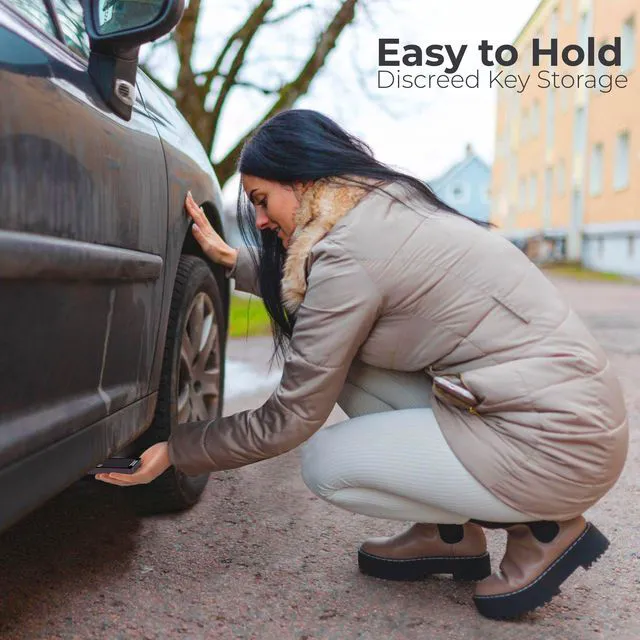 Alt view image 7 of 7 - Hide A Key Magnetic Key Holder Under Car - for Your Car So You Never Lock Out - Store a Spare Key for Your Home, Storage, Office, or Vehicle - 6 pack