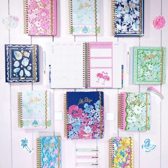 Alt view image 6 of 7 - 17-Month Large 2026-2027 Planner, Mint Burst of Joy 6.75" x 8.87" Hardcover Agenda with Gold Spiral & Elastic Loop, Weekly & Monthly Layouts, Stickers, Travel & Reflection Pages