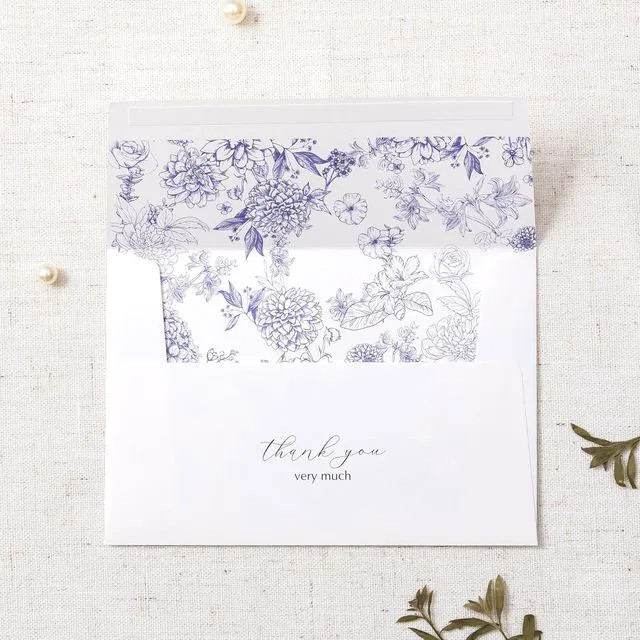 Alt view image 5 of 7 - Purple Floral Thank You Cards with Envelopes, 50 Pack Lavender Wedding Thank You Notes Bulk for Bridal Shower Baby Shower Business Graduation, All Occasion
