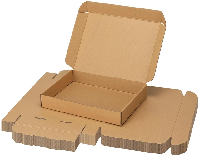 Main image of 20 Pack 12x9x2 inch Cardboard Shipping Boxes, Brown Mailing Box Tuck Top, Quick Fold, Easy Assemble, Shape Well, Single Corrugated, DIY Cardboard, Shirt, Scarf, Book, Business Packaging
