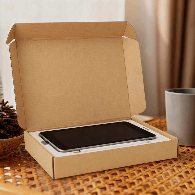 Alt view image 3 of 7 - 20 Pack 12x9x2 inch Cardboard Shipping Boxes, Brown Mailing Box Tuck Top, Quick Fold, Easy Assemble, Shape Well, Single Corrugated, DIY Cardboard, Shirt, Scarf, Book, Business Packaging