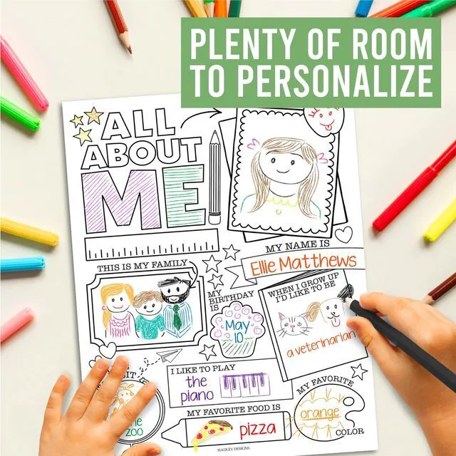 Alt view image 5 of 7 - 20 All About Me Posters Elementary Classroom Decor, Star Student Poster 100 Days of School Items, Student of the Week Poster Elementary Classroom Must Haves, End of School Year Teacher Supplies