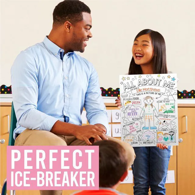 Alt view image 2 of 7 - 20 All About Me Posters Elementary Classroom Decor, Star Student Poster 100 Days of School Items, Student of the Week Poster Elementary Classroom Must Haves, End of School Year Teacher Supplies