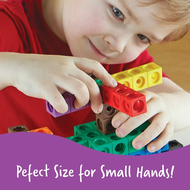 Alt view image 5 of 6 - MathLink Cubes Elementary Math Activity Set - Math Manipulatives, Color Linking Cubes for Kids, Number Cube Toys, Classroom Counting Activity, Stem Activities