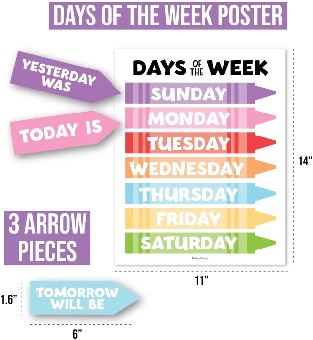 Alt view image 3 of 7 - Classroom Calendar Set -School Calendar Bulletin Board Decor Kids Class Calendar for Colorful Classroom Decor, Kindergarten Preschool Teacher Must Haves, Homeschool & Daycare Essentials