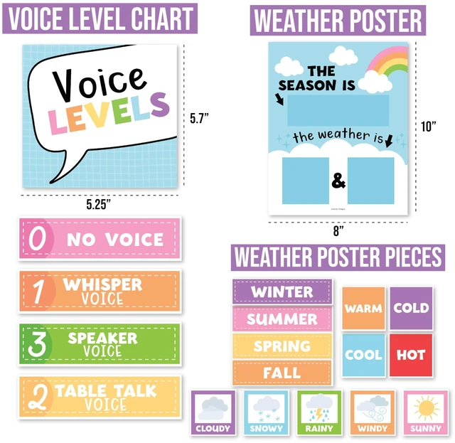 Alt view image 4 of 7 - Classroom Calendar Set -School Calendar Bulletin Board Decor Kids Class Calendar for Colorful Classroom Decor, Kindergarten Preschool Teacher Must Haves, Homeschool & Daycare Essentials