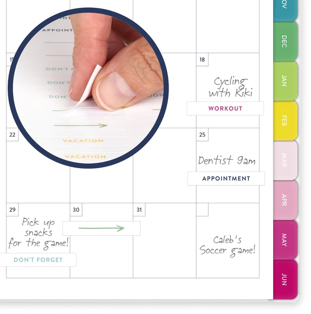 Alt view image 7 of 7 - Planner 2026-2027 Weekly & Monthly Academic 12-Month July-June, 5-1/2" x 8-1/2", Simplified by Emily Ley, Savanna Blooms (EL50-200A)