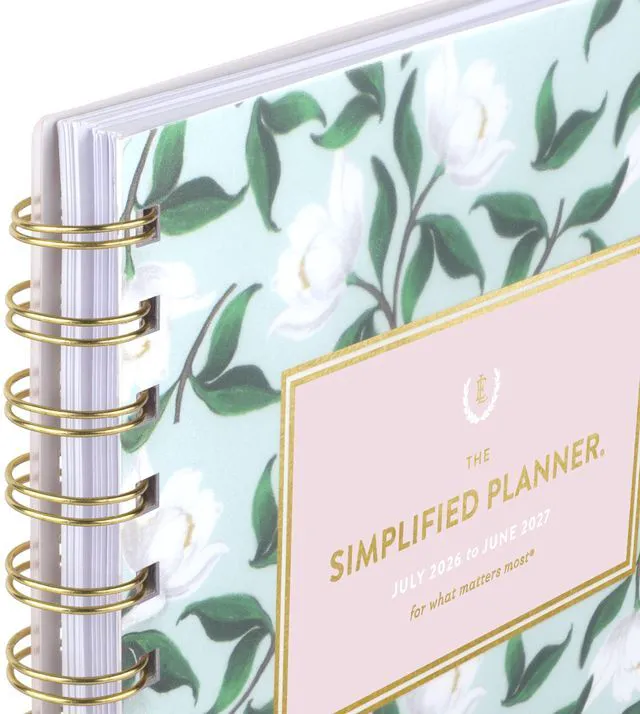 Alt view image 6 of 7 - Planner 2026-2027 Weekly & Monthly Academic 12-Month July-June, 5-1/2" x 8-1/2", Simplified by Emily Ley, Savanna Blooms (EL50-200A)