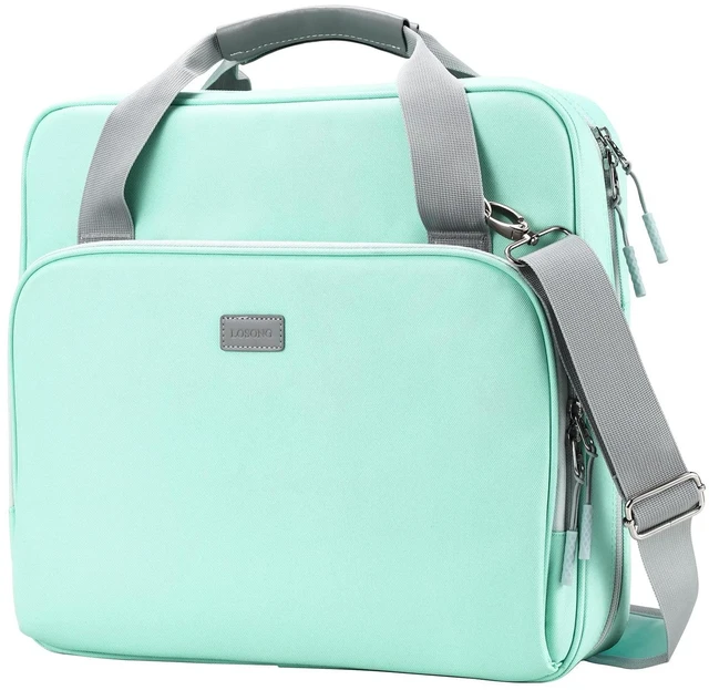 Main image of 3 Inch 3 Ring Zipper Binder D-Ring with Strap & Multi-Pockets Binder with Strap 700 Sheet Capacity for School and Office Binder Organizer, Compatible with 13-Inch MacBook/Table,Light Blue