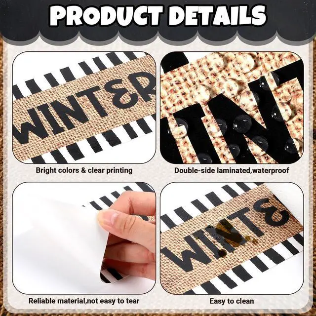 Alt view image 3 of 6 - 85 Pcs Calendar Bulletin Board Set Classroom Decor, Rustic Classroom Calendar Bulletin Board, with Numbers Month Weather, Back to School Wall Chalkboard Decorations