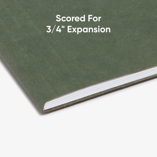 Alt view image 5 of 7 - Hanging File Folder, 1/5-Cut Adjustable Tab, Letter Size, Standard Green, Hanging Folders for Filing Cabinets, File Organizer Folder, 50 Count