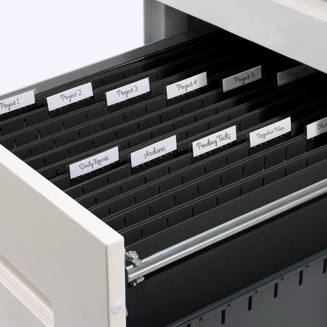 Alt view image 7 of 7 - Hanging File Folders Legal Size, Black File Folders 25 Pack 1/5-Cut Tabs, Stay Organized for Your Home and Office Bulk File and Documents
