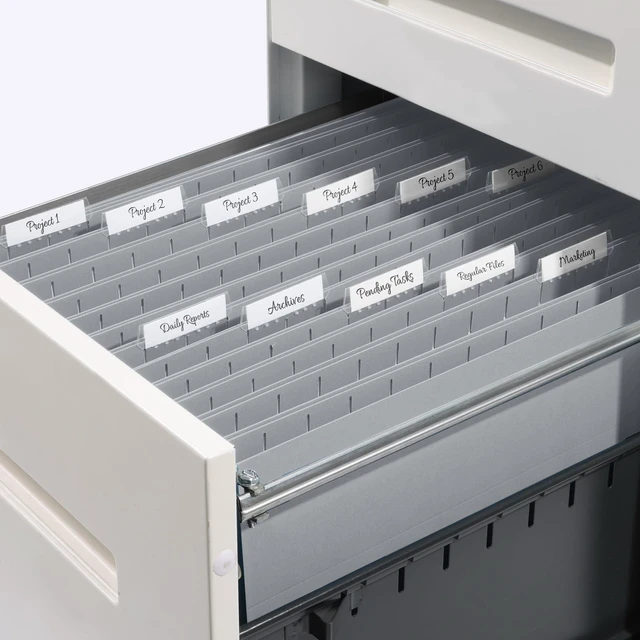 Alt view image 7 of 7 - Hanging File Folders Legal Size, Gray File Folders 25 Pack 1/5-Cut Tabs, Stay Organized for Your Home and Office Bulk File and Documents