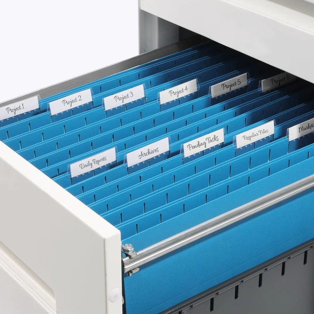 Alt view image 7 of 7 - Hanging File Folders Legal Size, Blue File Folders 25 Pack 1/5-Cut Tabs, Stay Organized for Your Home and Office Bulk File and Documents