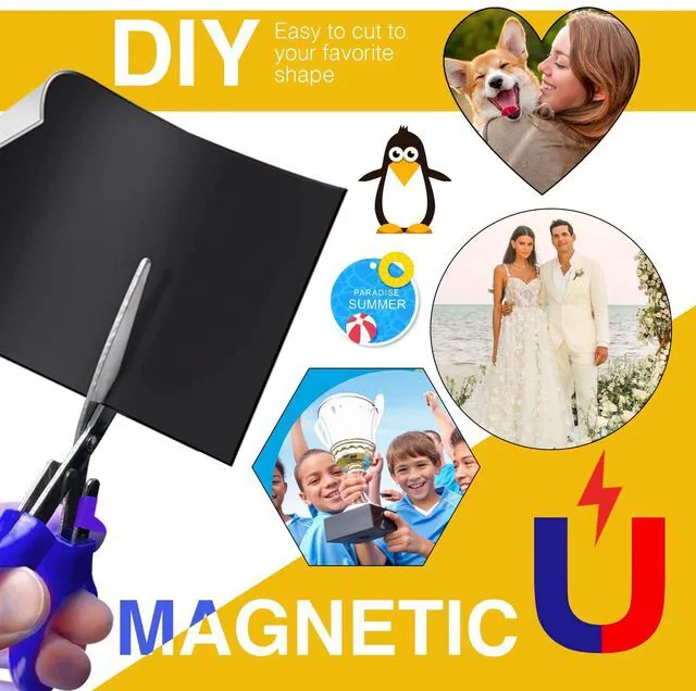 Alt view image 3 of 7 - Printable Magnetic Sheets 30Pcs Matte White Magnet Paper,Magnet Photo Paper For Cut-8.5" x 11"