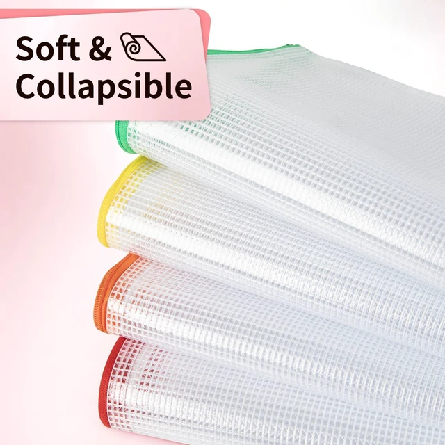 Alt view image 4 of 7 - 12 Pack A3 Mesh Zipper Pouch Bags, Board Game Storage Organizer Large Reusable A3 Pouches Hold Puzzles, Board Games and Crafts; 12 Color Coding Keeps Pieces Sorted, Visible and Easy to Find