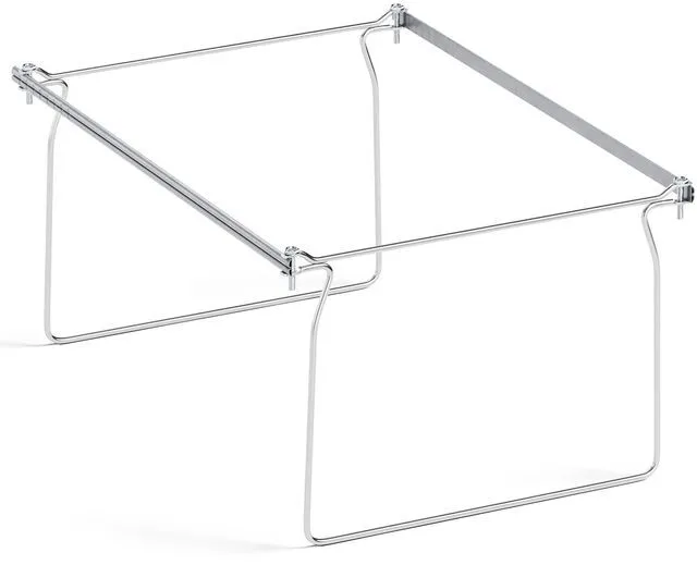 Main image of Hanging File Folder Frame, Letter Size File Drawer Organizer for Desks, Adjustable File Cabinet Rails 13.5 to 17.5 Inches, Set of 1