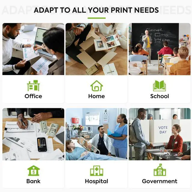 Alt view image 7 of 7 - 61XL Ink Cartridges Replacement for HP 61 XL Ink Cartridge Combo Pack Compatible for HP Envy 5530 4500 4502 5535 Deskjet 2540 2541 3050 3510 1510 OfficeJet 4630 4632 Printer (Black and Color)
