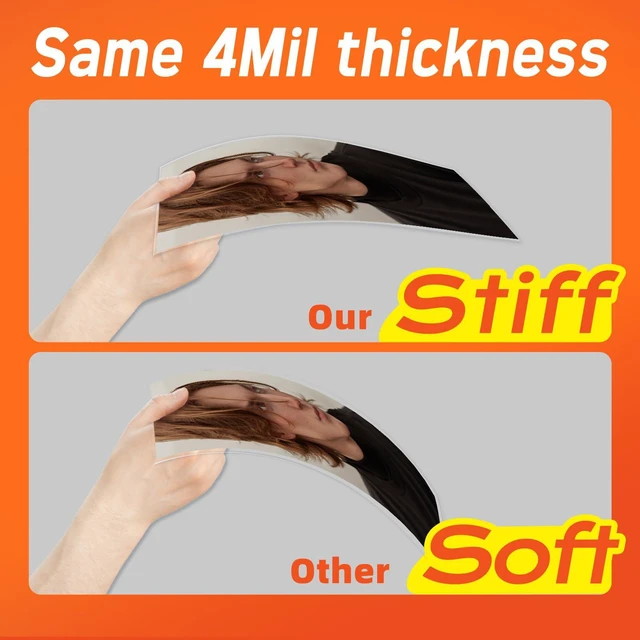 Alt view image 3 of 7 - 4mil Thicker Self Adhesive Laminating Sheets 8.5 x 11Inck,100 Pack Self Sealing Laminate Sheets Lettter Size,No Machine No Heat Clear Laminating Sheets for Protecting Documents, Kid Art,Photos