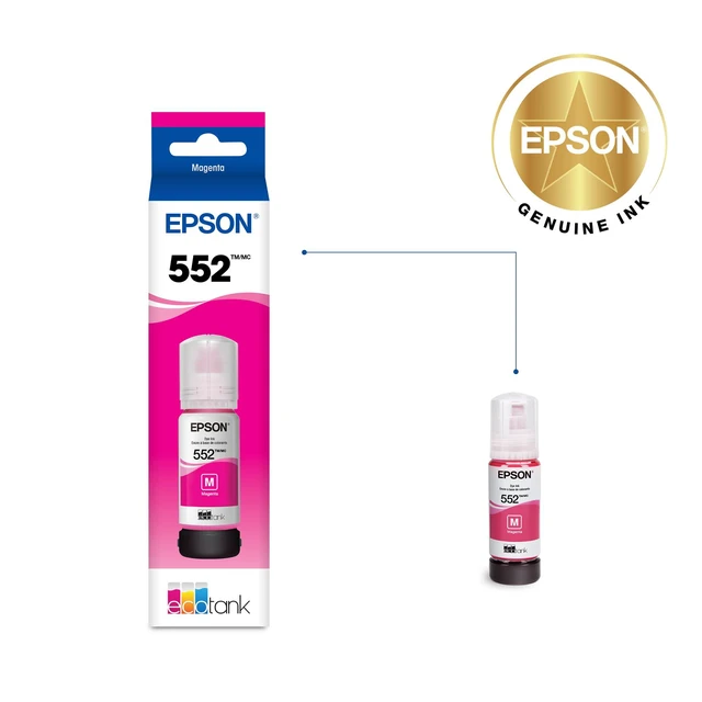 Alt view image 2 of 7 - 552 EcoTank Ink Ultra-high Capacity Bottle Magenta (T552320-S) Works with ET-8500, 8550