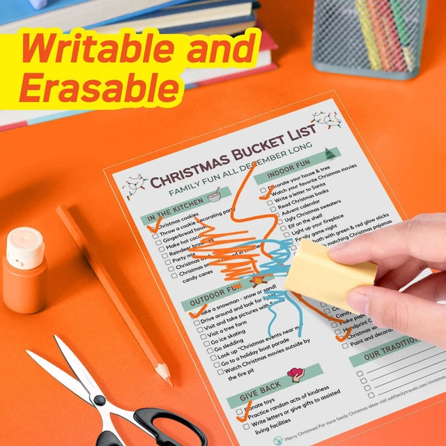 Alt view image 6 of 7 - 4mil Thicker Self Adhesive Laminating Sheets 8.5 x 11Inck,100 Pack Self Sealing Laminate Sheets Lettter Size,No Machine No Heat Clear Laminating Sheets for Protecting Documents, Kid Art,Photos