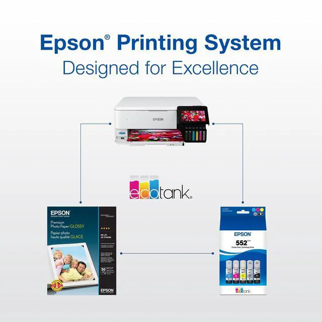 Alt view image 7 of 7 - 552 EcoTank Ink Ultra-high Capacity Bottle Gray (T552520-S) Works with ET-8500, 8550