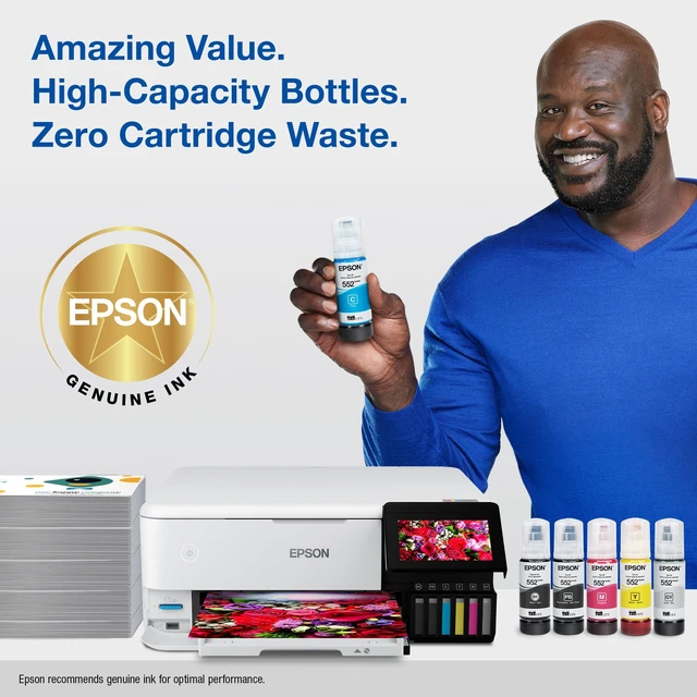 Alt view image 4 of 7 - 552 EcoTank Ink Ultra-high Capacity Bottle Gray (T552520-S) Works with ET-8500, 8550