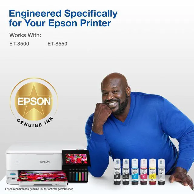 Alt view image 3 of 7 - 552 EcoTank Ink Ultra-high Capacity Bottle Cyan (T552220-S) Works with ET-8500, 8550