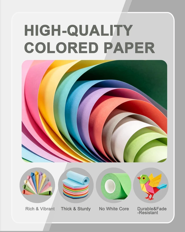 Alt view image 3 of 7 - Veritas Colored Copy Paper, Gray Multi-Purpose paper,Colored Printer Paper 8.5 x 11, 20 lb / 75 GSM,Grey,200 SheetsMade in USA