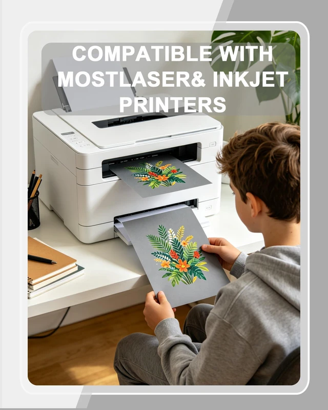 Alt view image 5 of 7 - Veritas Colored Copy Paper, Gray Multi-Purpose paper,Colored Printer Paper 8.5 x 11, 20 lb / 75 GSM,Grey,200 SheetsMade in USA