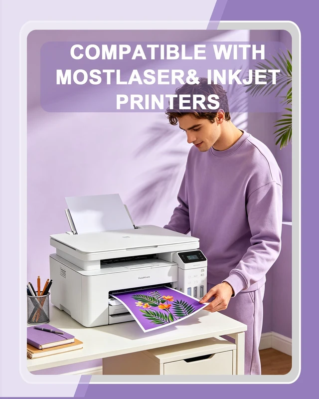 Alt view image 5 of 7 - Veritas Colored Copy Paper, Purple Paper,Colored Printer Paper 8.5 x 11 Letter Size, 20 lb / 75 GSM, Purple, 200 Sheets, For Copy, Printer, Multi-Purpose, Made in USA