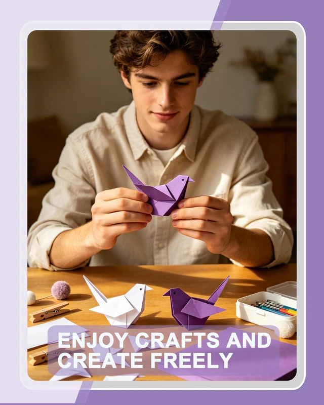 Alt view image 6 of 7 - Veritas Colored Copy Paper, Purple Paper,Colored Printer Paper 8.5 x 11 Letter Size, 20 lb / 75 GSM, Purple, 200 Sheets, For Copy, Printer, Multi-Purpose, Made in USA